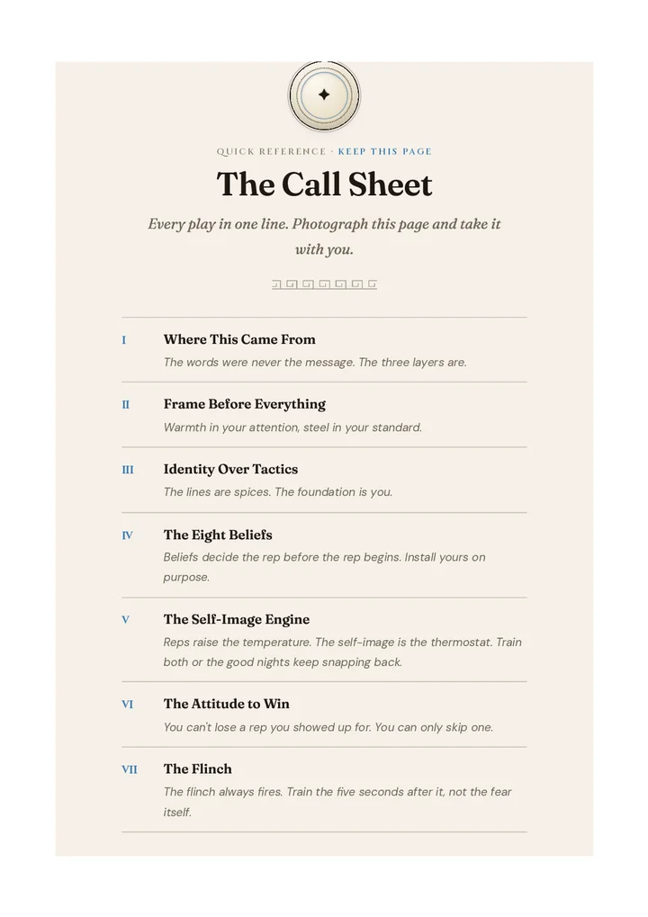The Call Sheet